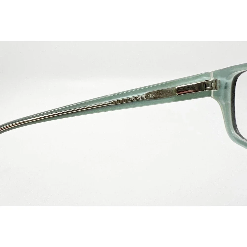Essential Eyewear EN 3679 Black Turquoise Rectangular Glasses Frames 52-16-135